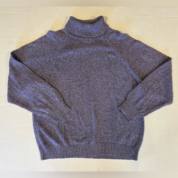 Karen Scott purple 100% cotton turtle neck pullover sweater size XXL - Picture 4 of 4